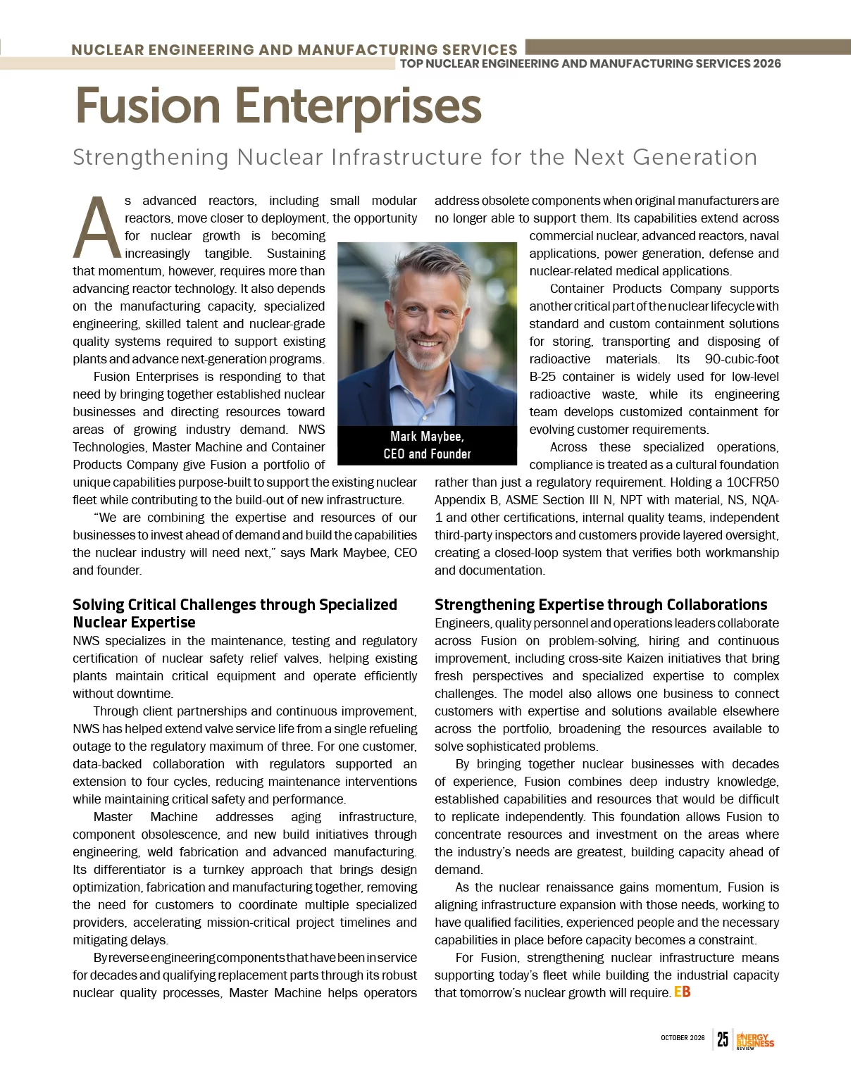  Nuclear Energy | Energy Business Review
