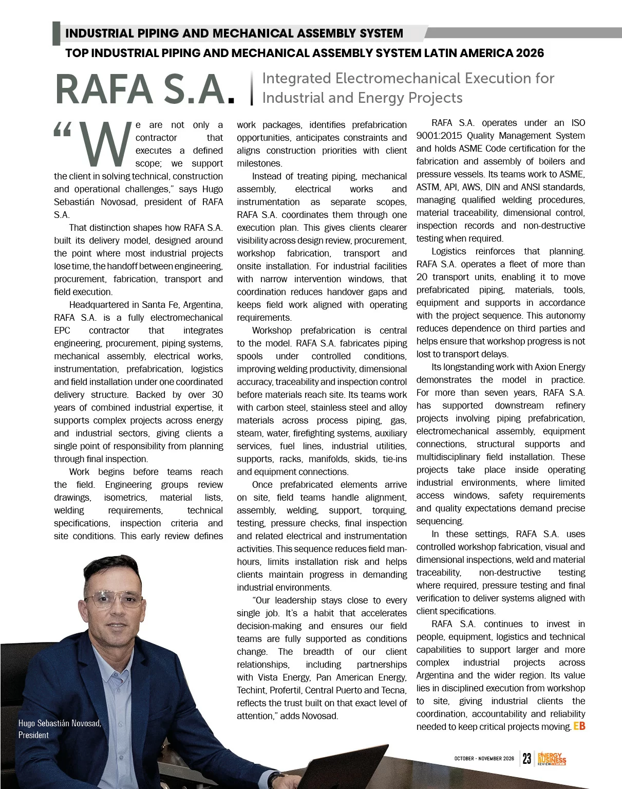  Energy Infrastructure | Energy Business Review